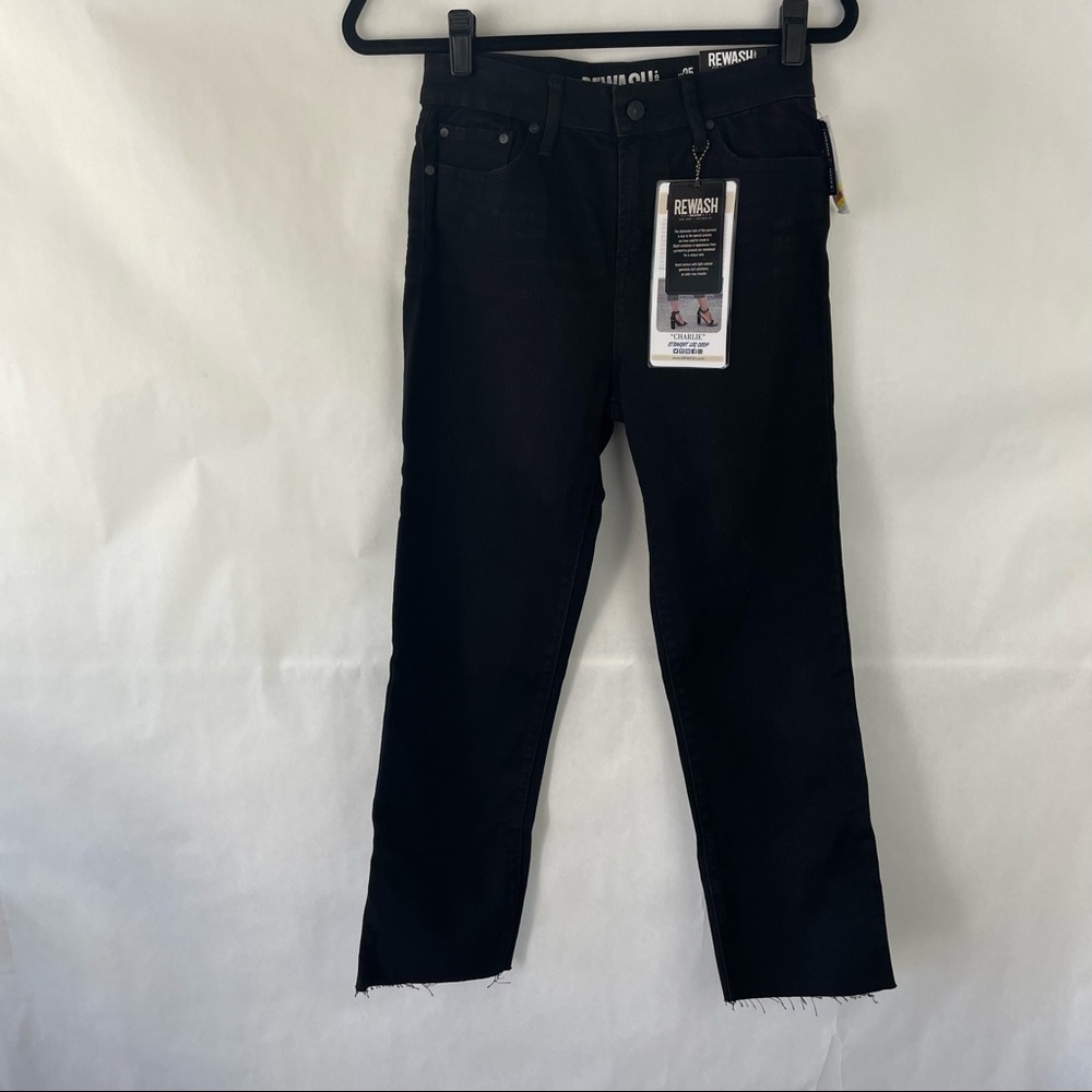 NWT Rewash Distressed Hem Cropped Jeans Size 25